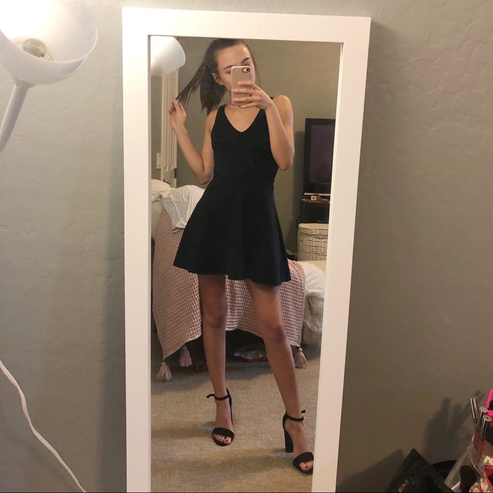 A&F skater dress with side mesh slits